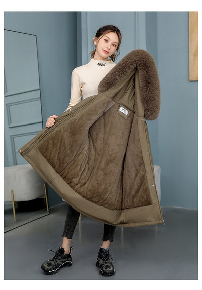 Abrigo Acolchado Elegante con Cuello de Piel y Forro de Terciopelo - Image 21