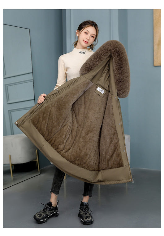 Abrigo Acolchado Elegante con Cuello de Piel y Forro de Terciopelo - Image 21