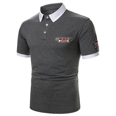 Playera Manga Corta para Hombre con Ribete Bicolor - Image 20