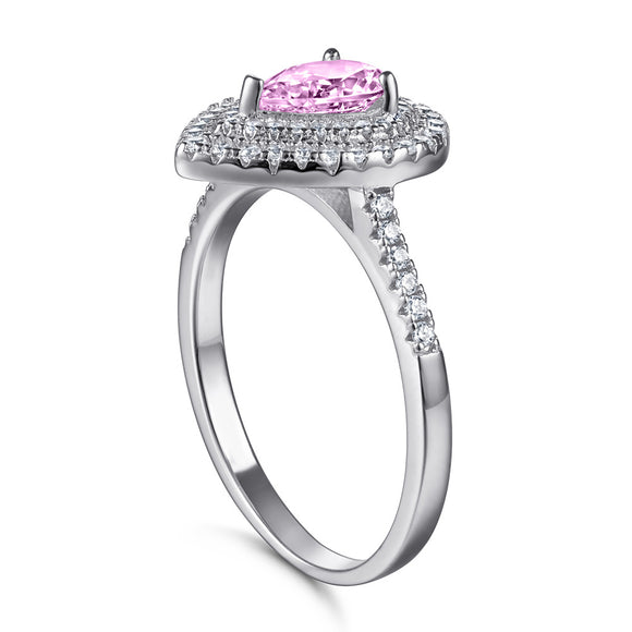 Anillo de Diamante Talla Pera