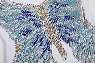 Vestido Mini Bandage con Espalda Butterfly Diamond - Image 13