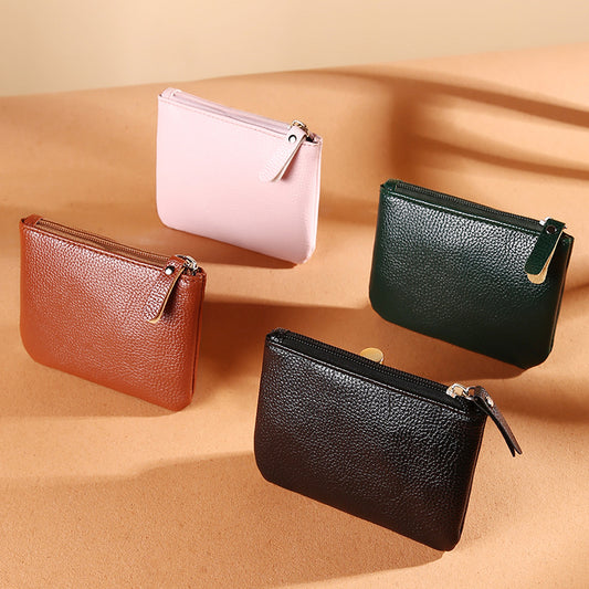Monedero Compacto para Mujer en Cuero PU Texturizado