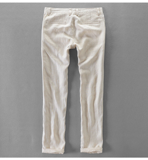 Pantalones de Lino Casual Cómodos y Transpirables