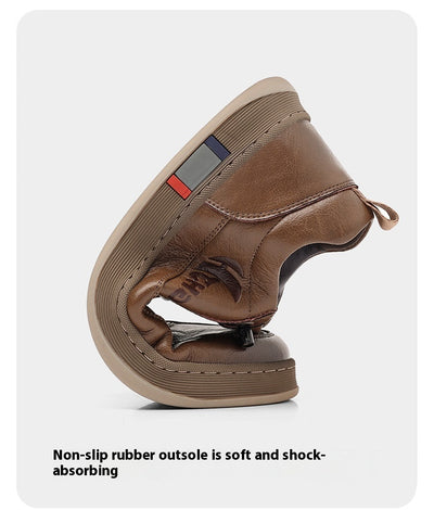 Zapatos de Cuero Casual Transpirables para Hombre - Diseño Versátil - Image 10