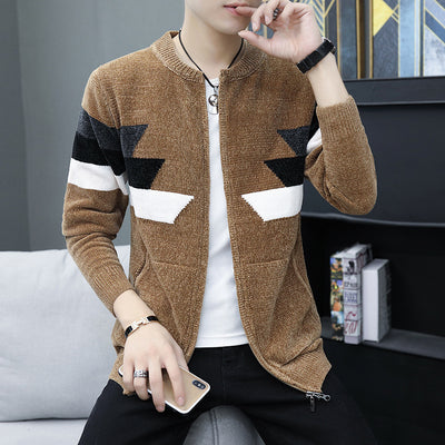 Suéter Hoodie Tejido Coreano Slim Fit para Hombre - Image 9