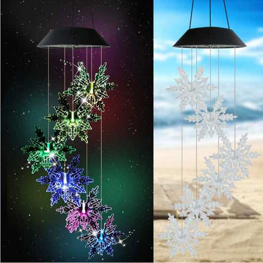 Lámpara Solar Decorativa con Carillón de Viento - Colibrí y Mariposa - Image 12