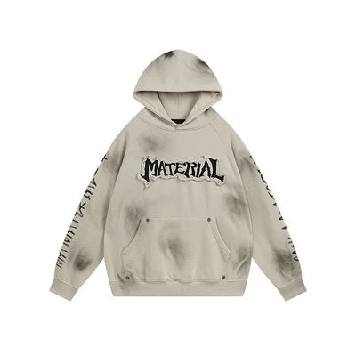 Sudadera Vintage Americana con Diseño Graffiti Desgastado - Image 7