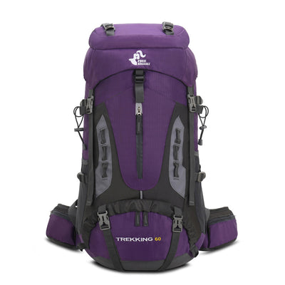 Mochila de Senderismo 60L con Cobertor de Lluvia - Ideal para Montañismo y Camping - Image 4