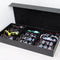 Organizador Premium para Gafas con Caja de Cuero PU y Vitrina de 12 Espacios