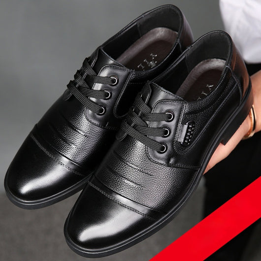 Zapatos de Cuero con Cordones para Hombre - Estilo Versátil y Elegante - Image 2