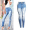 Pantalones Vaqueros Slim Fit Rotos para Mujer con Stretch