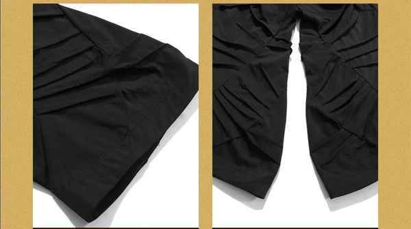 Pantalones Plisados para Hombre con Diseño 3D de Perfil Exclusivo