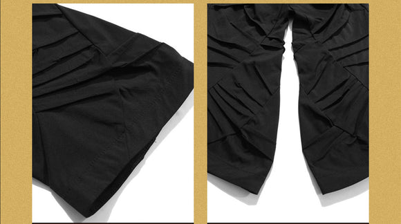 Pantalones Plisados para Hombre con Diseño 3D de Perfil Exclusivo