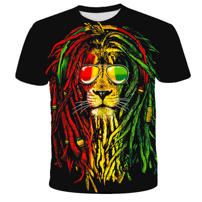 Playera Hombre Cuello Redondo Estampado 3D Digital Manga Corta - Image 27