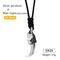 Wind Dragon Claw Necklace 925 Plateado Pendant Side claw wax rope