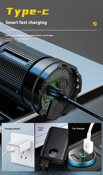 Linterna LED Recargable de Alto Rendimiento con Zoom y Control Remoto - Image 6