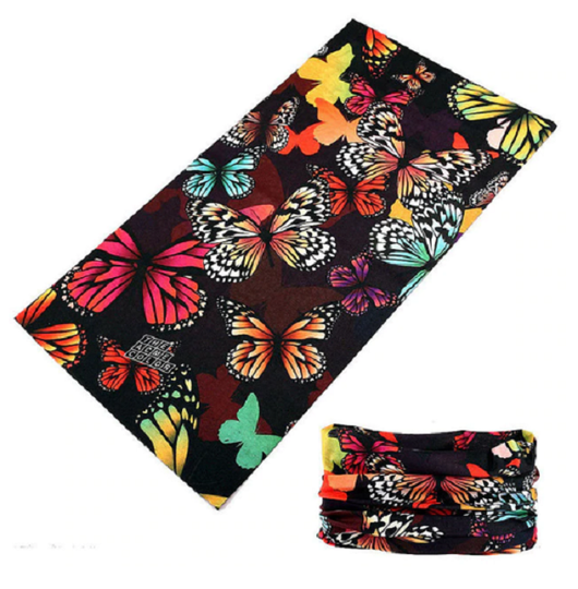 Pañuelo Mágico Estampado Mariposas - Turbante Versátil - Image 2