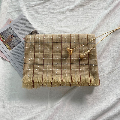 Bufanda de Cachemira Cuadros para Mujer - Estilo y Personalidad - Image 8