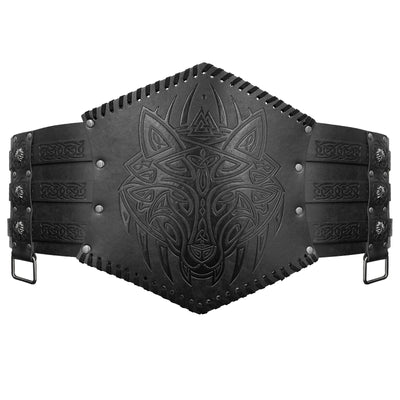 Cinturón Ancho Estilo Vikingo Nórdico con Relieve - Image 5