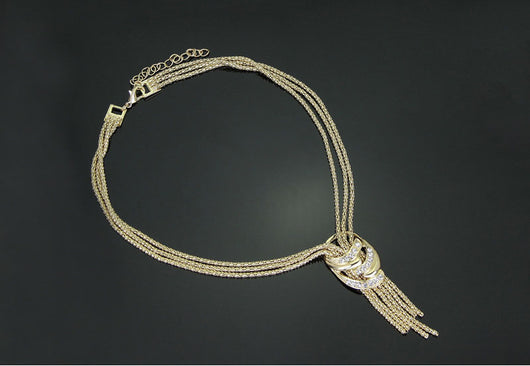 Conjunto de Joyas Elegantes: Collar, Pulsera, Aretes y Anillo - Image 5