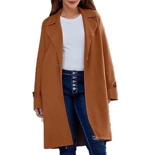 Abrigo Holgado con Solapas y Botones para Mujer - Image 2