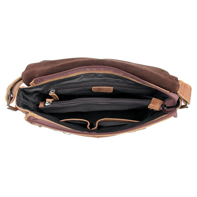 Bolso Bandolera de Cuero Vintage para Hombre - Image 11