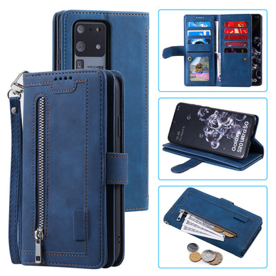 Funda de Cuero para Celular con 9 Compartimentos y Cierre - Image 2