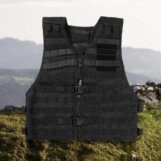 Chaleco Táctico Protector Negro para Actividades al Aire Libre