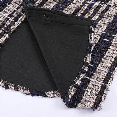 Camisa de Manga Larga Cuadros con Hilo Plateado Trenzado para Hombre - Image 7