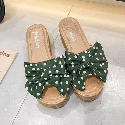 Pantuflas Cuña Alta Fashion Word Out