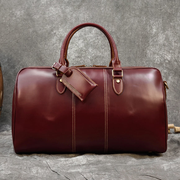 Bolso de Cuero para Hombre de Gran Capacidad con Correa Diagonal