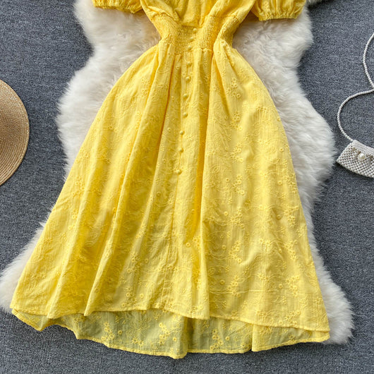 Vestido Elegante Escote V Línea A Estilo Francés - Image 10