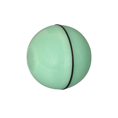 Pink pet electric toy LED rolling ball for cats, made of ABS plastic, with a black dividing line. - Image 14