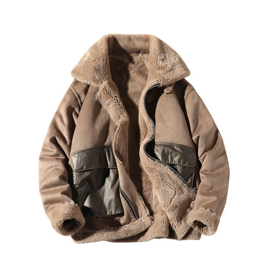 Chaqueta para Hombre con Forro de Lana y Cuello de Piel