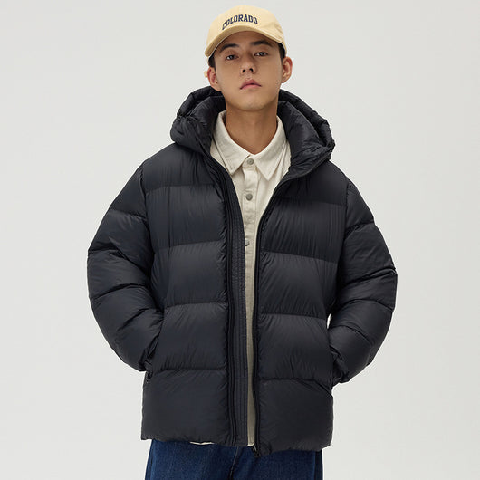 Abrigo de Plumón Grueso para Parejas - Chaqueta Impermeable de Invierno con Capucha - Image 8