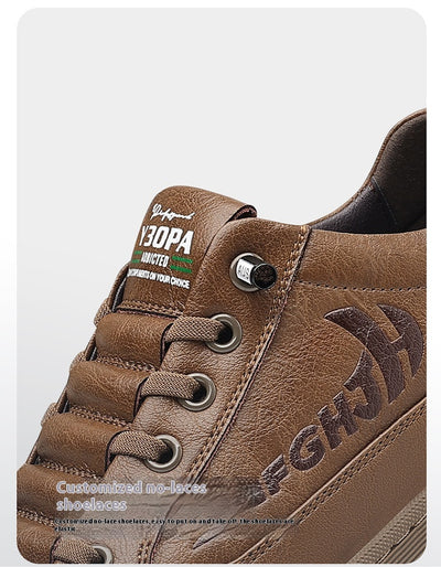 Zapatos de Cuero Casual Transpirables para Hombre - Diseño Versátil - Image 31