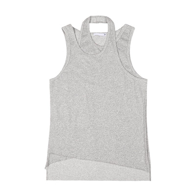 Chaleco Camiseta de Doble Capa Estilo Relajado Versátil - Image 6
