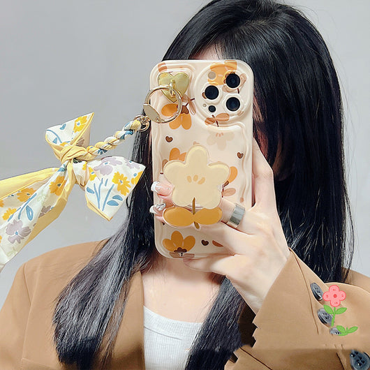 Funda para Celular Seda con Flores y Hojas Otoñales - Image 21
