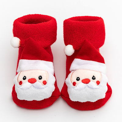 Calcetines Antideslizantes para Bebé Invierno Rojo Grande - Image 15