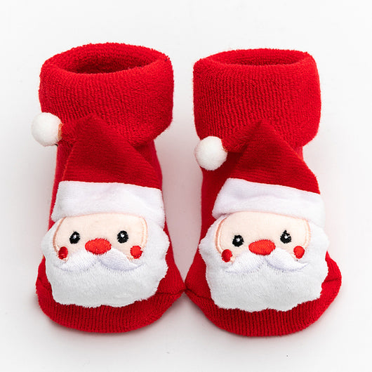 Calcetines Antideslizantes para Bebé Invierno Rojo Grande - Image 15