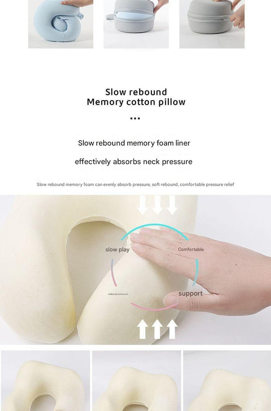 Almohada Cervical en Forma de U con Espuma Viscoelástica y Tecnología de Enfriamiento - Image 12