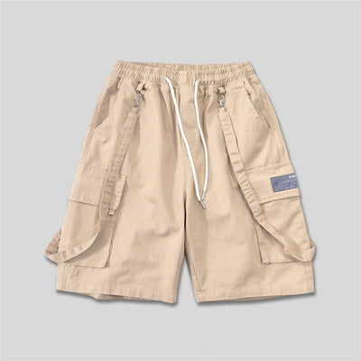 Pantalones Cortos Overol Recto Hombre Estilo Coreano Cinco Puntos Casual - Image 2