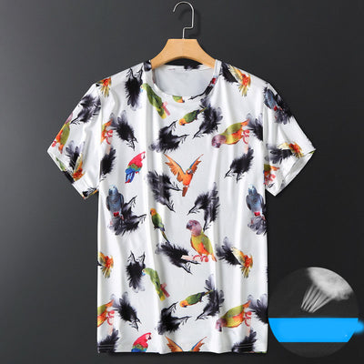 Camiseta Hombre Seda de Hielo Suelta Manga Corta Secado Rápido - Image 5