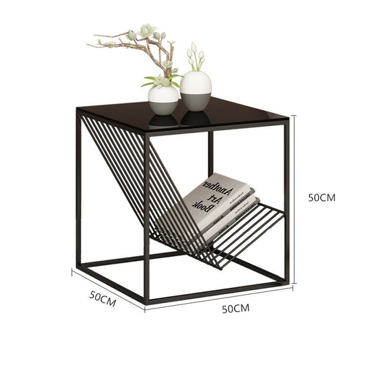 Mesa Auxiliar de Hierro Minimalista para Sofá, Rincón y Mesita de Noche - Image 8