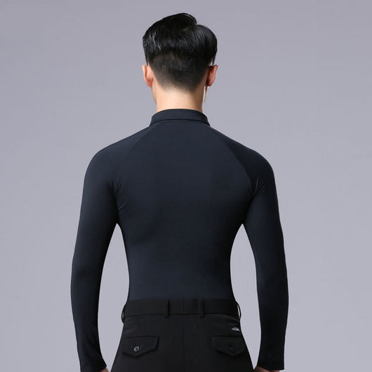 Camisa de Baile Latino para Hombre con Cuello Clásico - Image 8