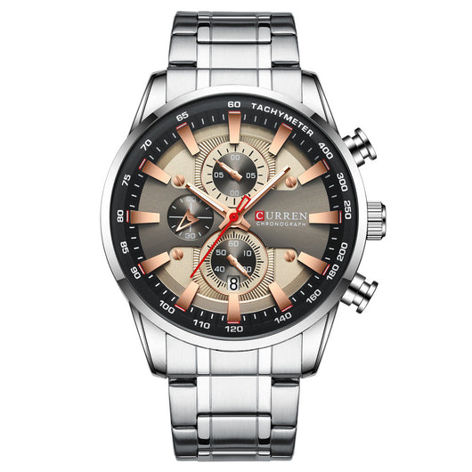 Reloj de Pulsera Hombre Cuarzo Resistente al Agua Seis Esferas - Image 8