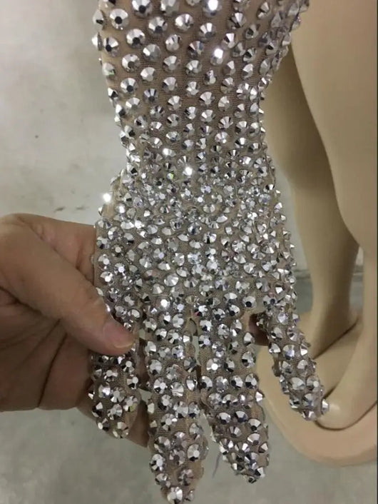 Traje Elástico de Danza y Yoga con Cristales para Mujer - Image 8