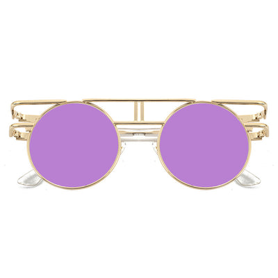 Gafas de Sol Steampunk Vintage Redondas para Hombre y Mujer - Image 16