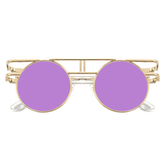 Gafas de Sol Steampunk Vintage Redondas para Hombre y Mujer - Image 16