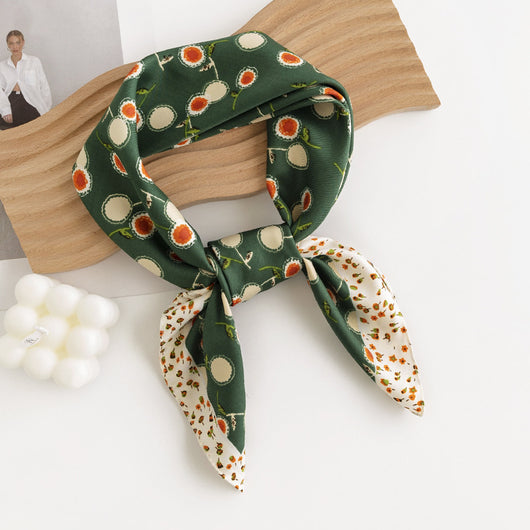 Pañuelo de Seda Estampado Diente de León - Accesorio Profesional Tendencia - Image 9